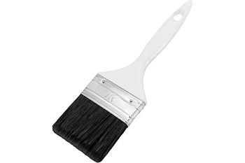 Кисть 75 мм синтетическая щетина черная для грунта PROFI (12) 780-075