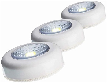 Фонарь подсветка Космос 1ВтCobled/3xAAA R03 в комплекте ABS-пластик беж. самоклеящийся КОС306В