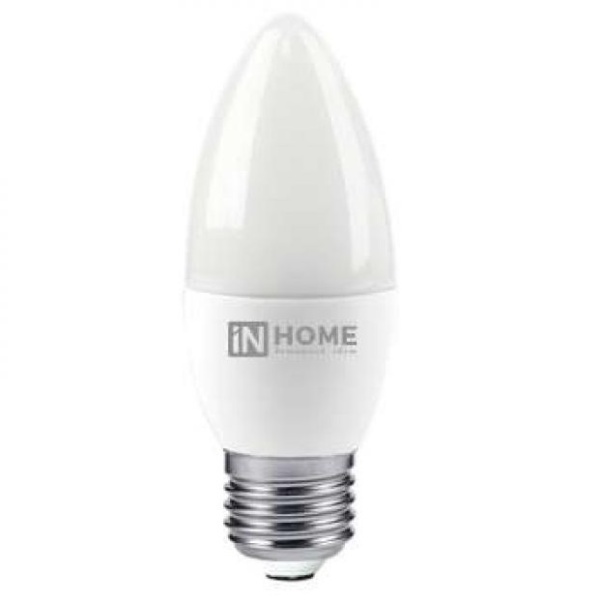 Лампа с/д  IN HOME  8W  Е14  4000К  свеча