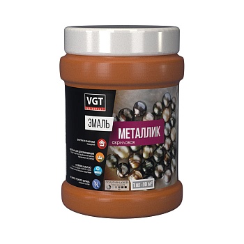 Эмаль Металлик серебро 0,23кг ВГТ