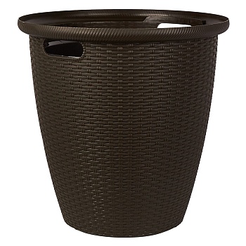 Кашпо напольное RATTAN D 470мм 50л (горький шоколад)
