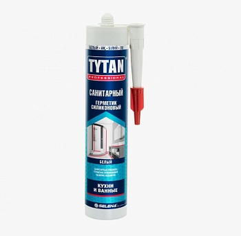 Герметик силиконовый санитарный Tytan Professional белый 280 мл(12шт)