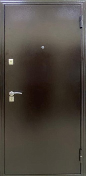 Двери мелаллическая NEW Меги БАСТИОН 6,0мм/мдф квадрат,мед. антик бел. дуб 870*2050 Левая