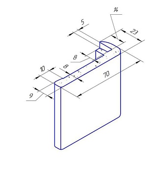 Наличник F ГБ(А) 2,17м белый