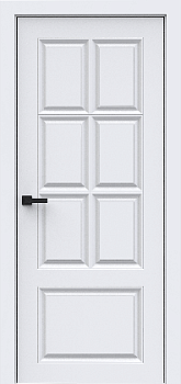 Дверь межкомнатная ГАРМОНИЯ Q2 ДГ стронг светло-серый 600*2000 (витрина)