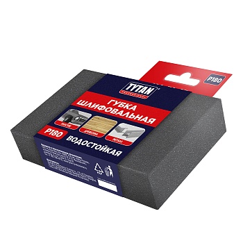 Губка шлифовальная 100*70*25 Р180 Tytan Professional 275968