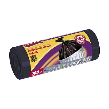 Мешки для мусора суперпрочные 240л 5шт (черные) 40мкм Master Fresh