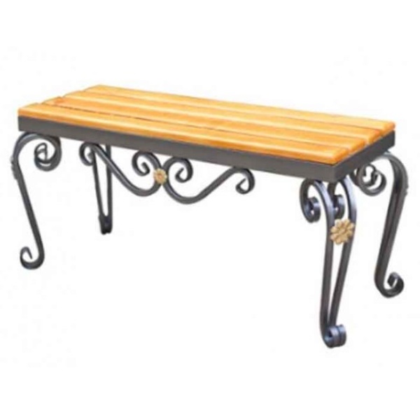 Скамья Антракт 0,9 м янтарь матовый Сталькомфорт