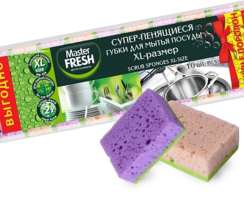 Губки для посуды Master Fresh упаковка 10шт