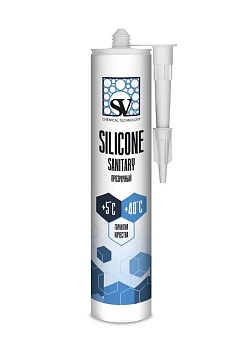 Герметик силиконовый санитарный SV Silicone Sanitary, прозрачный, 280 мл