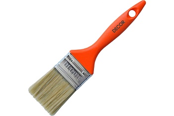 Кисть 75мм DECOR светлая смеш.щетина PROFi пласт.ручка (12) 770-075