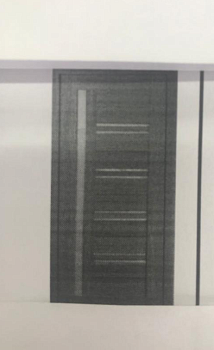 Дверное полотно М49 Дуб жемчужный/ бел стекло 600*2000