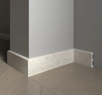 Плинтус напольный DD 706-25 серый бархат (2400х80х16)