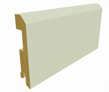 Плинтус напольный МДФ Albero ЭМАЛЬ ПП Латте 75*16*2070 мм