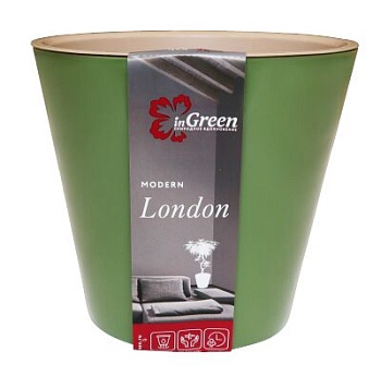 Кашпо London D 125мм 1л Оливковый