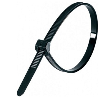 Хомут нейлоновый Smartbuy, 2,5х200, черный (SBE-CT-25-200-b)/100