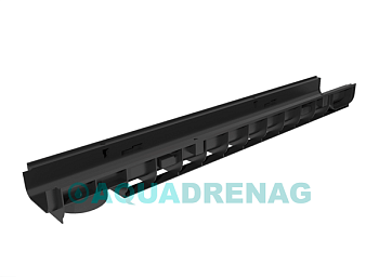 Лоток водоотводный пластиковый Aquadrenag ЛВП Classic AQD DN100 H80 