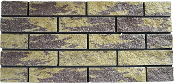 Кирпич Гиперпресс 1НФ АКВАРИД КолорМикс Коричневый-Желтый (270шт.)