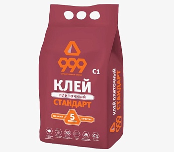 Клей плиточный "999" КС С1 (5кг) (5шт/кор)
