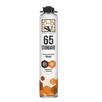 Пена профессиональная SV STANDART 65, всесезонная, 670мл (780 г)