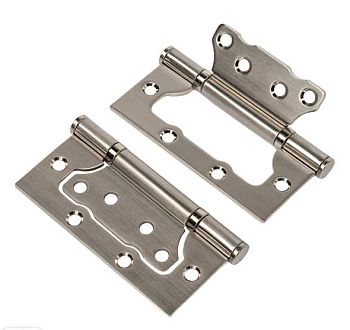 Петля стальная без врезки B2B (100-2S FH SN, никель матовый)