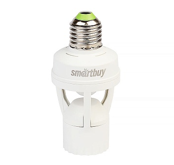 Инфракрасный датчик движения Smartbuy, в патрон E27, 60Вт, до 6м, IP20 (sbl-ms-010)