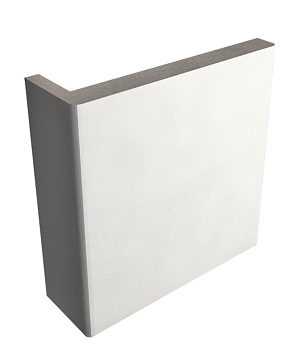 Наличник плоский телескоп Эмаль ПП белый