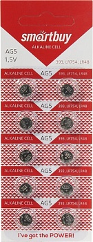 Батарейка часовая Smartbuy AG5-10B (10/2000)  (SBBB-AG5-10B)