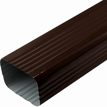 Труба водосточная 76х102х1000 коричневая RAL 8017
