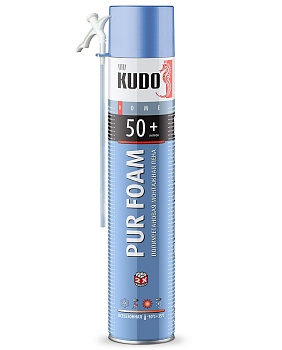 Пена монтажная бытовая KUDO HOME 50+ 1000мл/800гр всесезонная (12)
