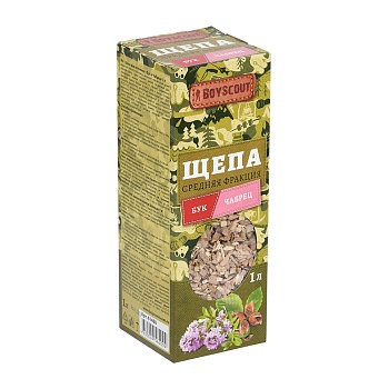 Щепа для копчения BOYSCOUT 61460 из бука и чабреца, 1л
