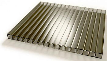 Поликарбонат 6 мм 2,1*3 пог.м (6,3м2)  Бронза серая  Sotalight