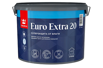 Краска интерьерная для вл. помещений TIKKURILA EURO EXTRA 20A п/мат 9л