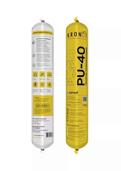 Герметик полиуретановый серый Kronbuild PU-40 600мл (20)