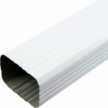 Труба водосточная 76х102х3000 белый RAL 9003