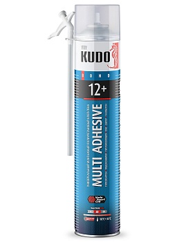 Пена-клей бытовая универсальная KUDO HOME 12+ 1000мл 12м2 всесезонная (12)