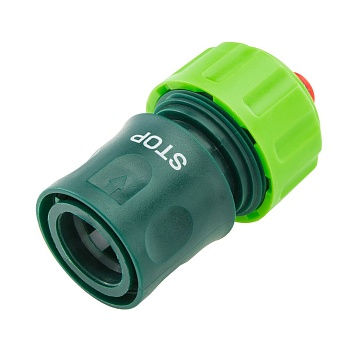 Муфта сквозная автостоп 3/4" VERTO однокомпонентная 15G723