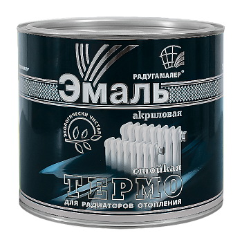 Эмаль для радиаторов Акриловая белая 0,4л РадугаМалер