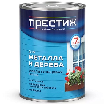 Эмаль ПФ-115 Ярко-зеленая 0,9кг Престиж (14) Ю46