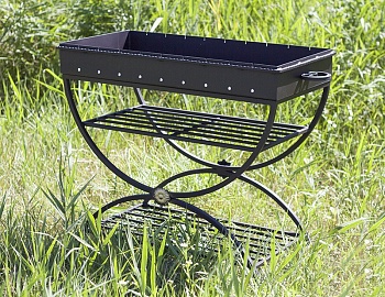 Мангал Эстет на колесах Сталькомфорт