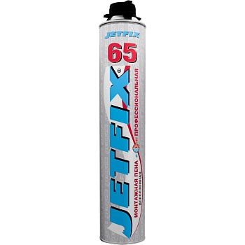 Пена монтажная пистолетная всесезонная JETFIX 65 (850мл) (16шт/кор)