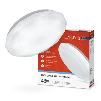 Светильник светодиодный Deco Даймонд 18Вт 230В 6500К 1620лм 260х55мм IN Home 4690612033655
