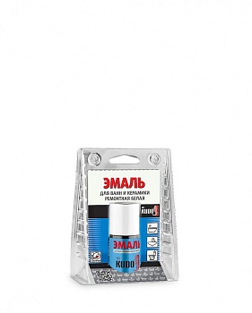 Эмаль KUDO для ванн с кисточкой белая 15мл KU-7К1301