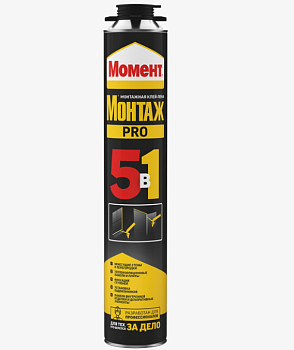 Пена-клей Момент монтаж профессиональная 5в1 750мл