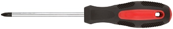 Отвертка крестовая PH1 5*150мм, прорезиненная ручка Fit 55175