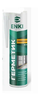 Герметик силиконовый универсальный белый ENKI 280мл