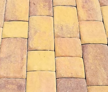 Тротуарная плитка Аурико 60 мм Янтарь (В ряду 0.872м2) 12,21м2 ХЕСС СТРОЙ