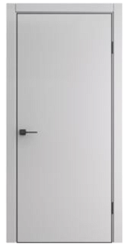 Дверное полотно Порта 50 4 АВ ПП Nardo grey 600-2000 кромка алюм. цвет черный