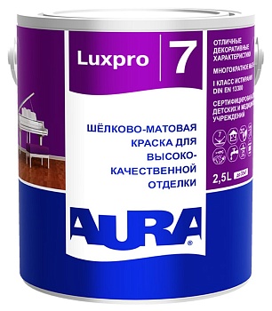 Краска AURA Luxpro 7 шелково-матовая, 2,5л