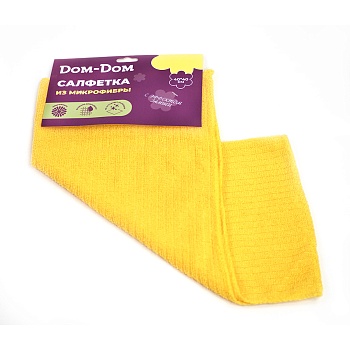 Салфетка 40*40 с эффектом замши(микрофибра) "DOM-DOM" 231-0044